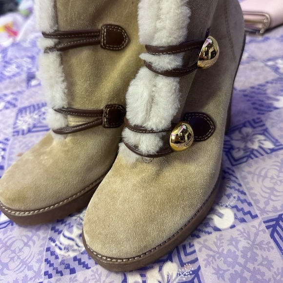 Coach Heels/Booties - Picture 1 of 4
